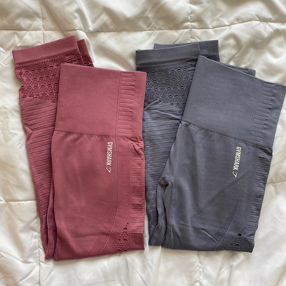 TWO PAIRS of Gymshark energy seamless leggings